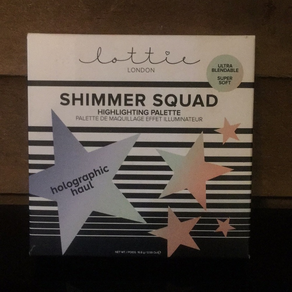 Lottie London shimmer squad highlighting palette